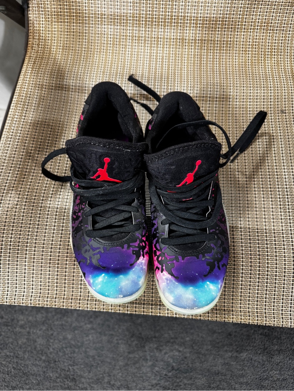 Nike Kids Galaxy High-Top Sneakers - Black/Purple/Pink/Blue